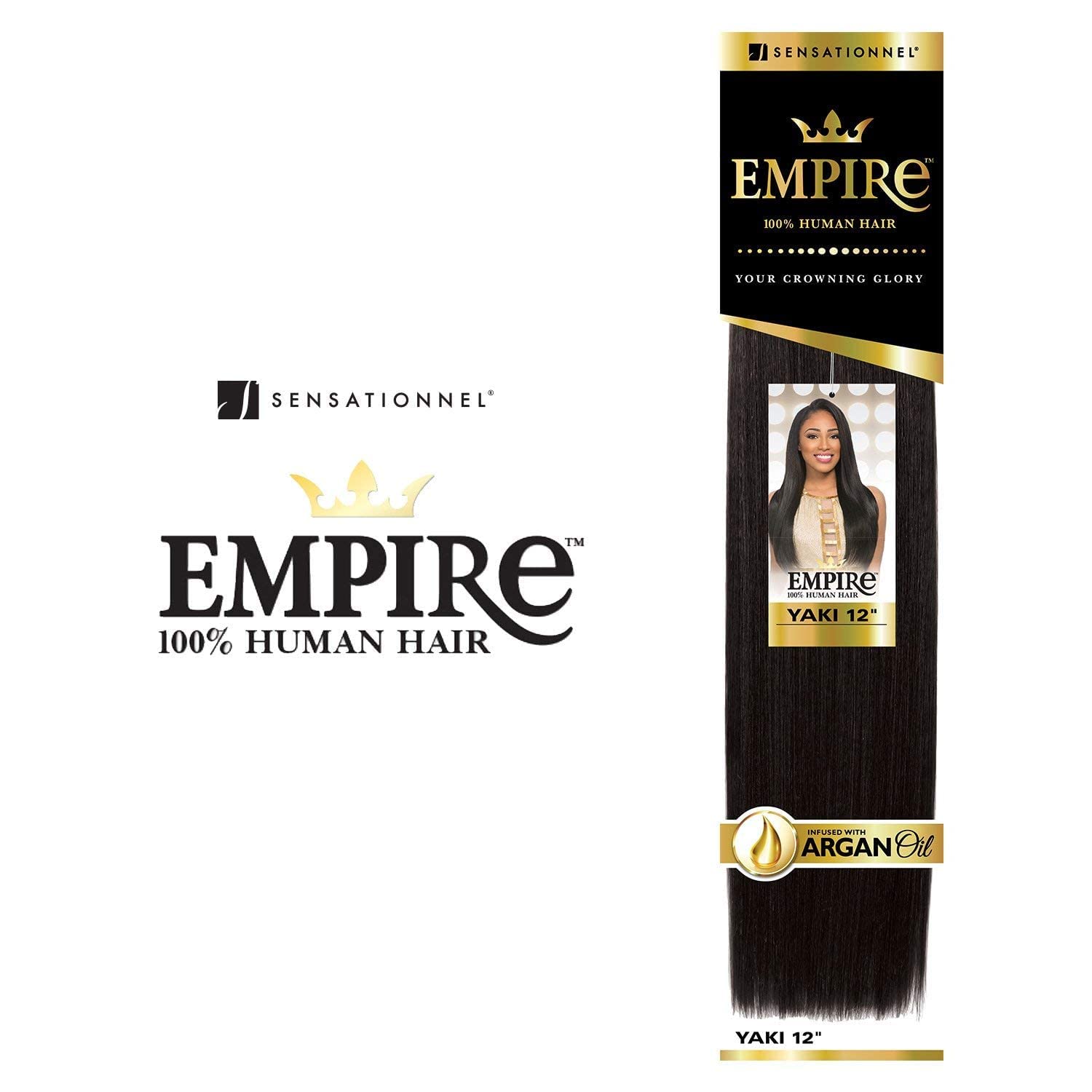 Empire 100 Human Hair by Sensationnel Yaki Straight Basic