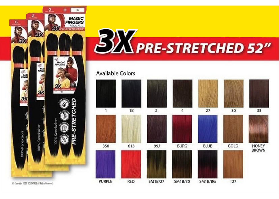 Stasha Harris Magic Fingers® 3x Pre-Stretched Braiding Hair, 52 In (Braid)