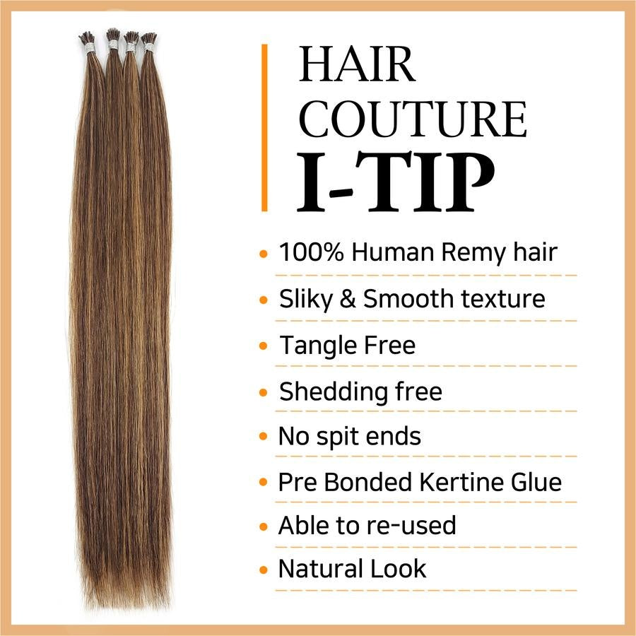 Neophilia Hair Couture® "Straight" Remy Human Hair Extension (I-Tip)