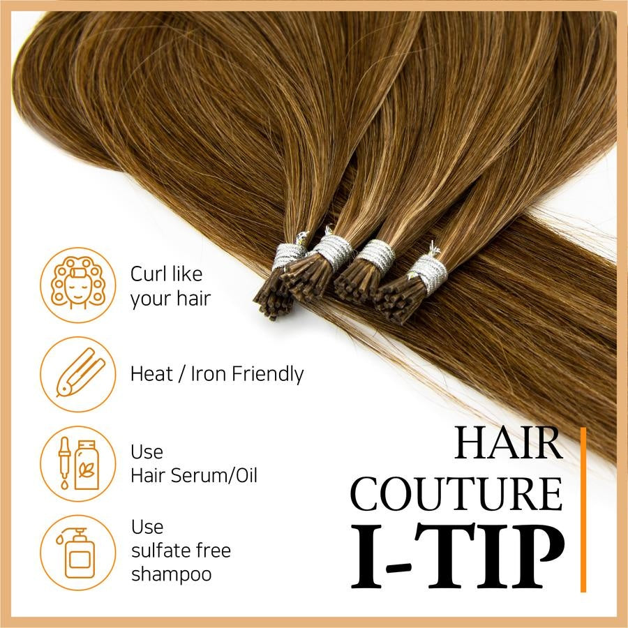 Neophilia Hair Couture® "Straight" Remy Human Hair Extension (I-Tip)