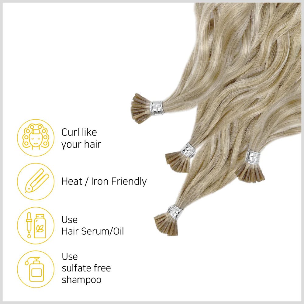 Neophilia Hair Couture® "Ocean Wave" Remy Human Hair Extension (I-Tip)