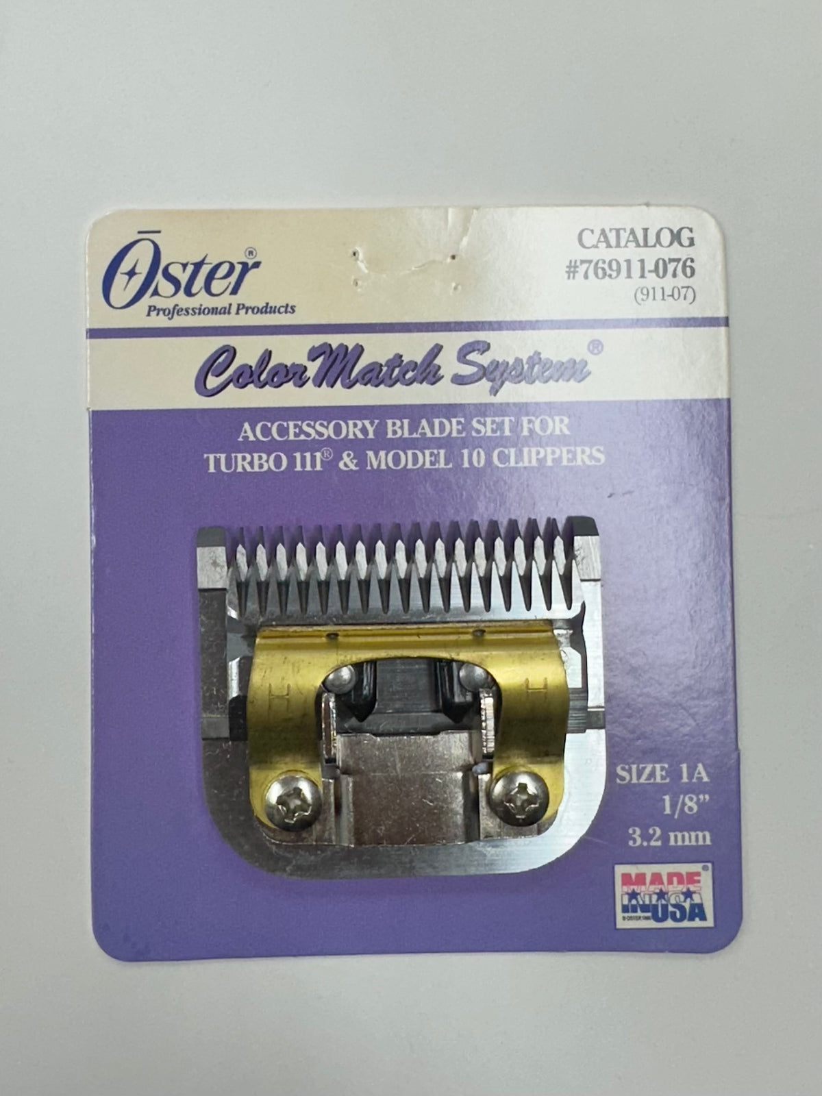 Oster Color Match System Blade For Turbo 111 & Model 10 Clipper, Size 1A, Item No. 76911-076