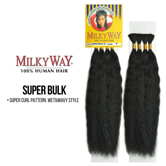Milkyway 100% Human Hair Superbulk Microbraiding