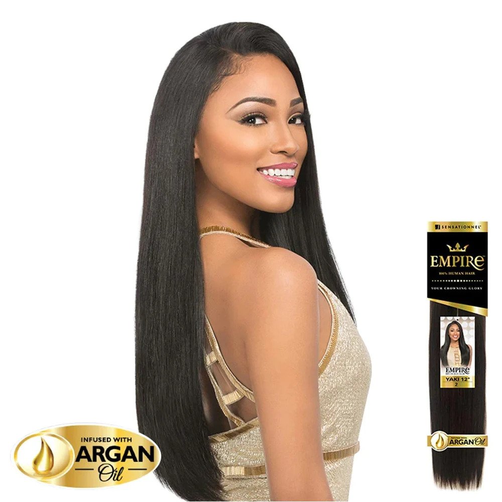 Empire® "Yaki Straight" 100% Human Hair by Sensationnel® (Weave) Basic Colors