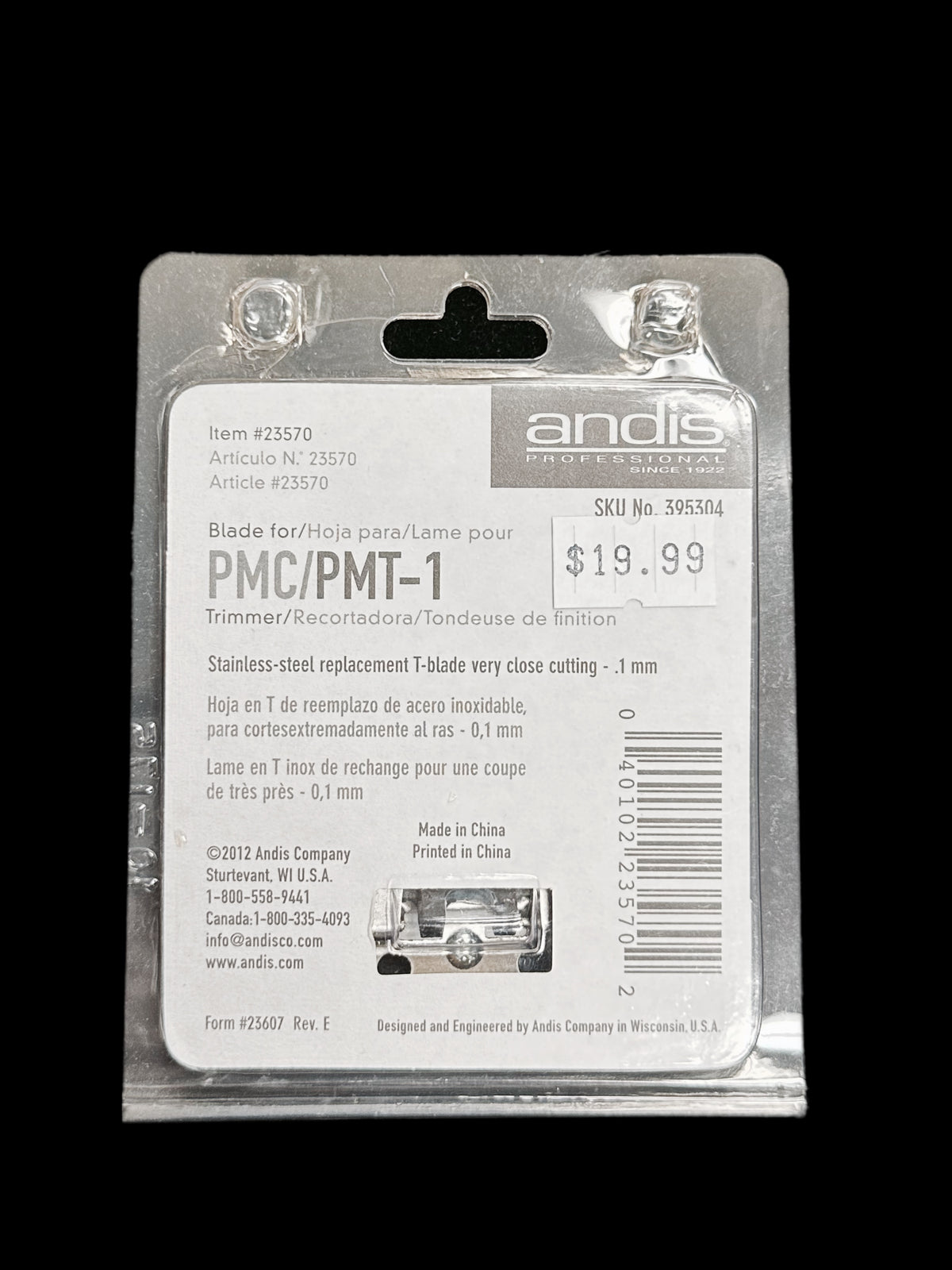 Andis Blade PMC/ PMT-1, Item No. 23570