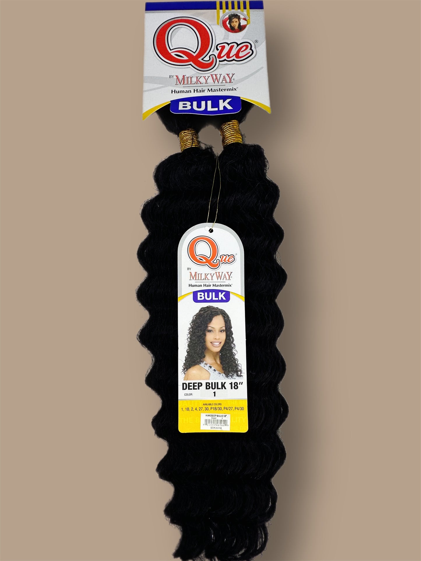 Que MilkyWay Human Hair Mastermix Microbraiding - Deep Bulk