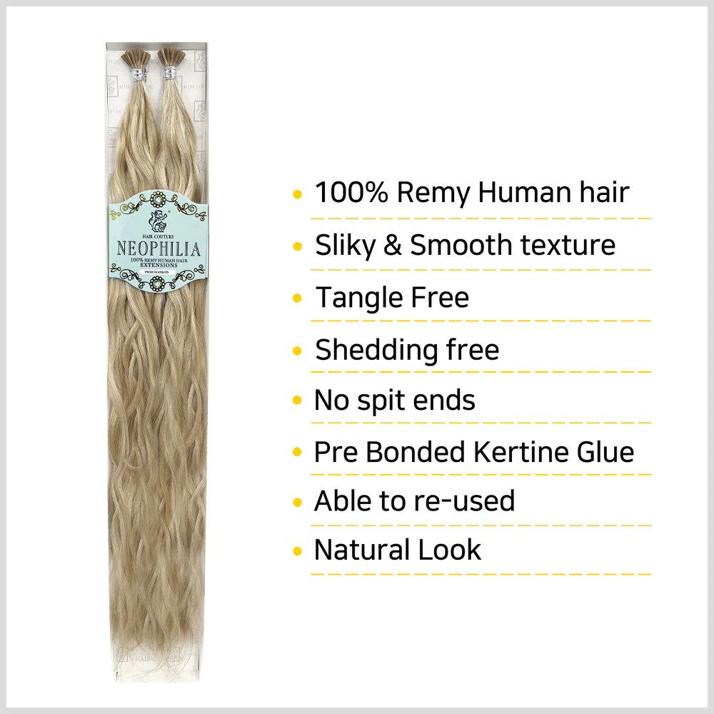 Neophilia Hair Couture I-Tip Remy Human Hair Extension - Ocean Wave