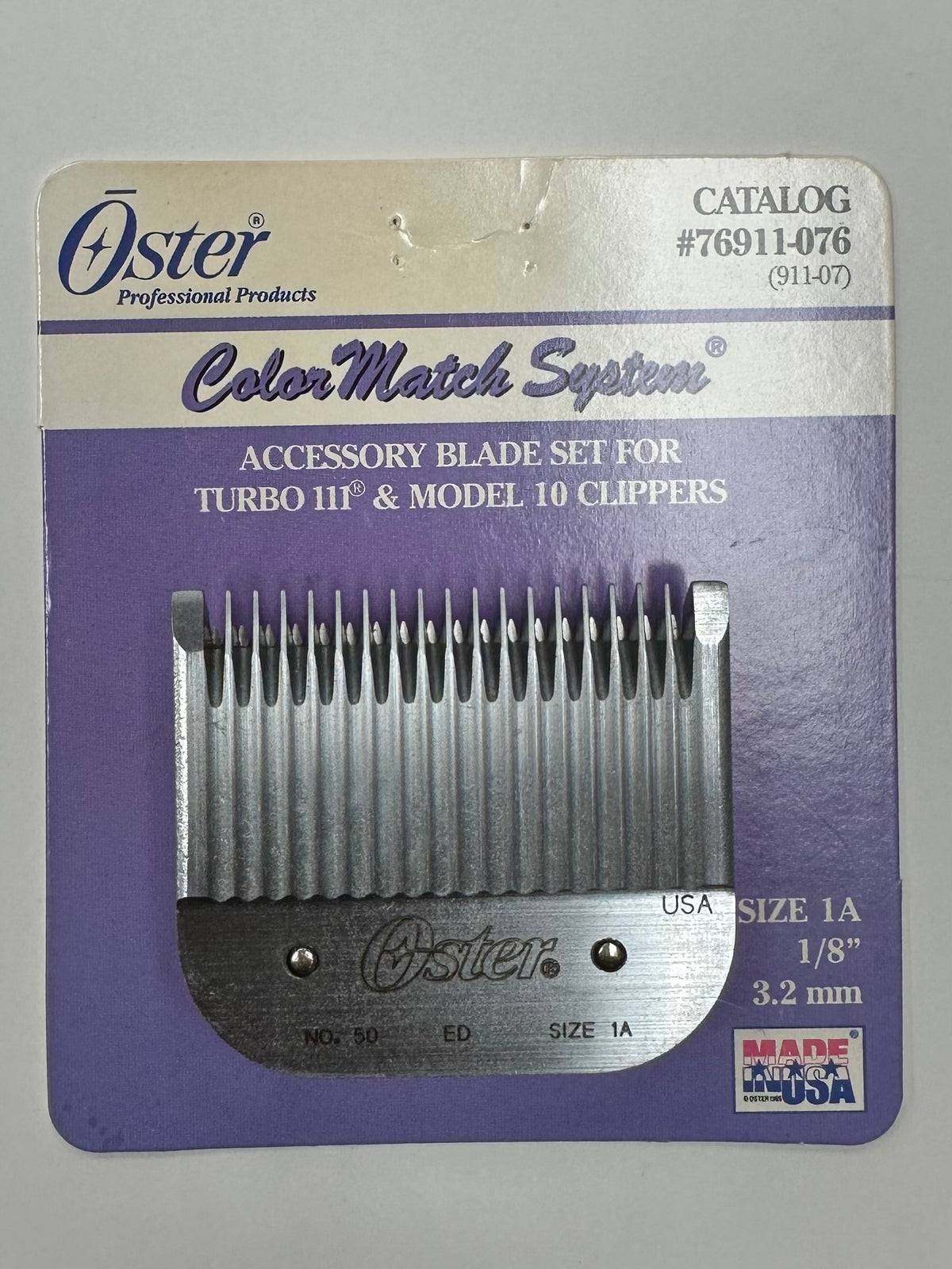 Oster Color Match System Blade For Turbo 111 & Model 10 Clipper, Size 1A, Item No. 76911-076