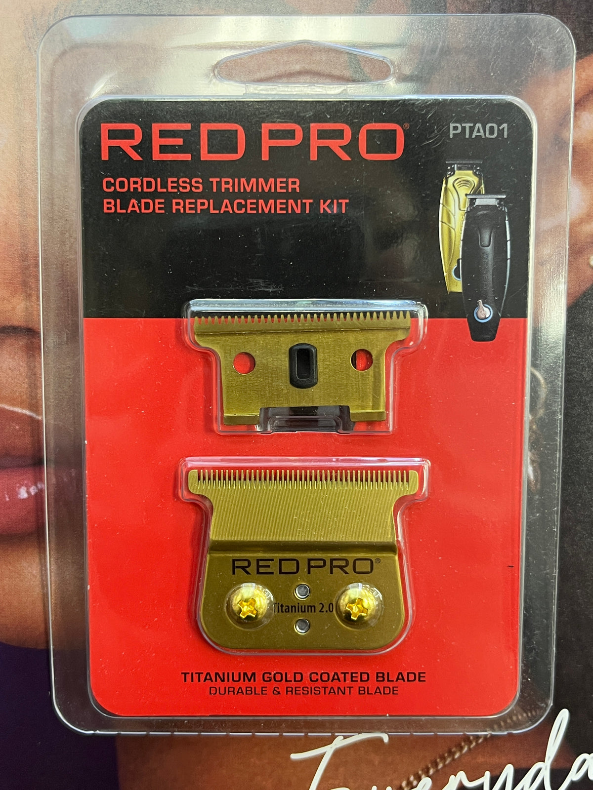 RED PRO Cordless Trimmer Gold T-Blade Replacement Kit