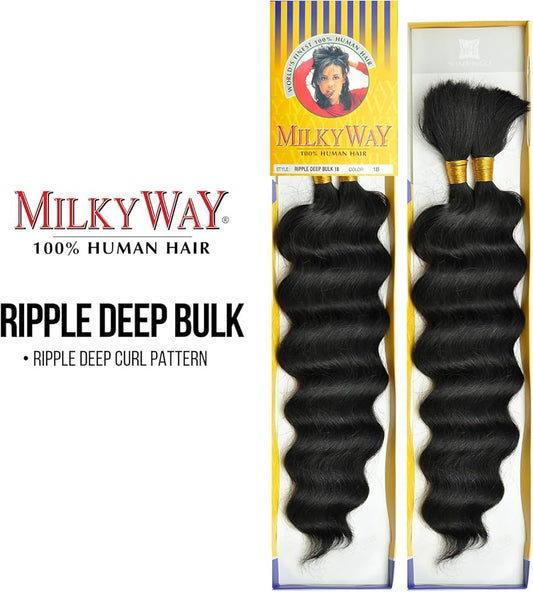 Milkyway® "Ripple Deep Bulk" 100% Human Hair (Microbraid)