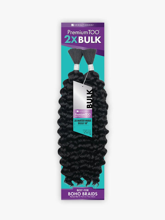 Premium TOO® 2x Water Wave Bulk 18″ (Microbraid)