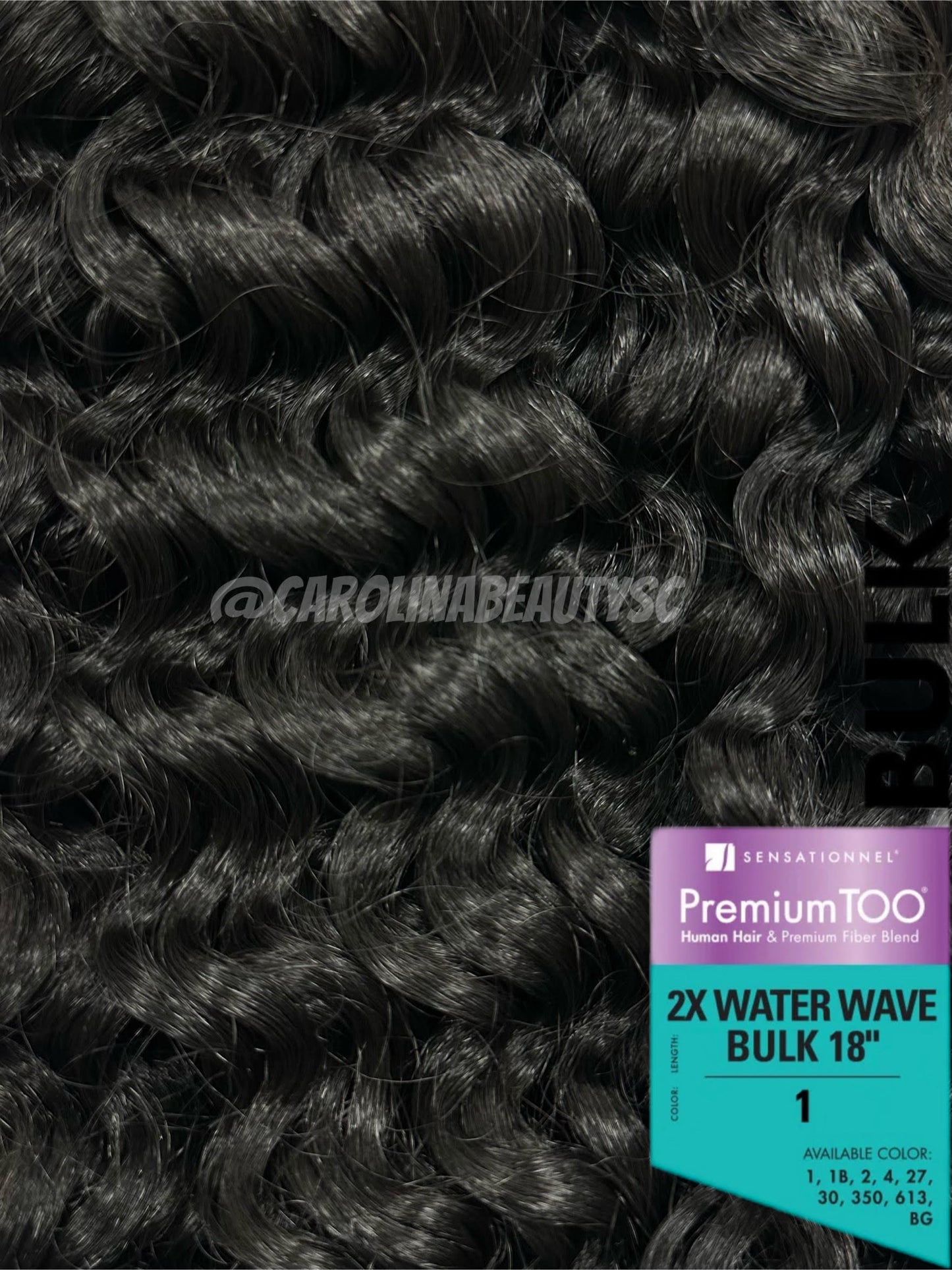 Premium TOO® 2x Water Wave Bulk 18″ (Microbraid)