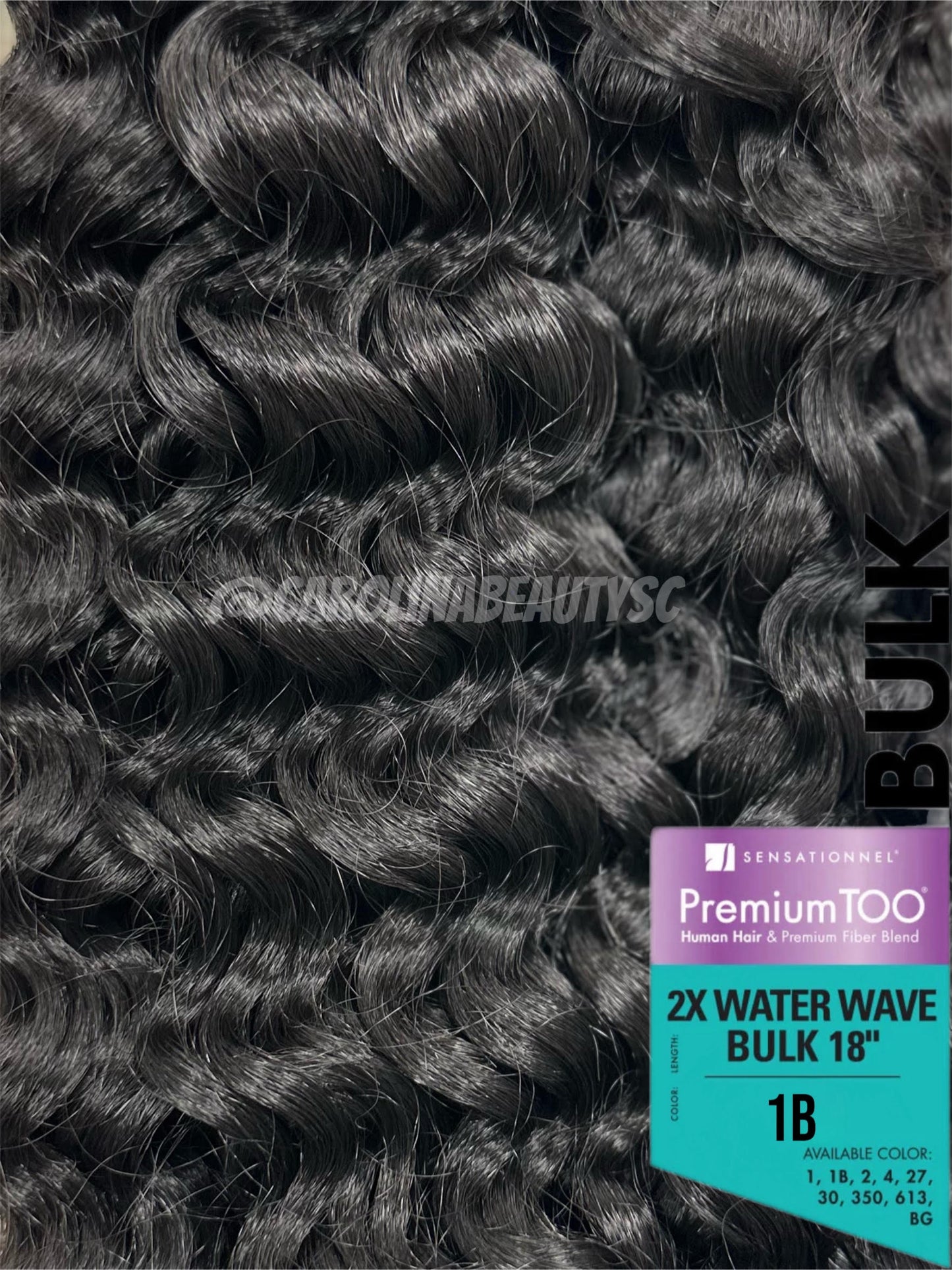 Premium TOO® 2x Water Wave Bulk 18″ (Microbraid)