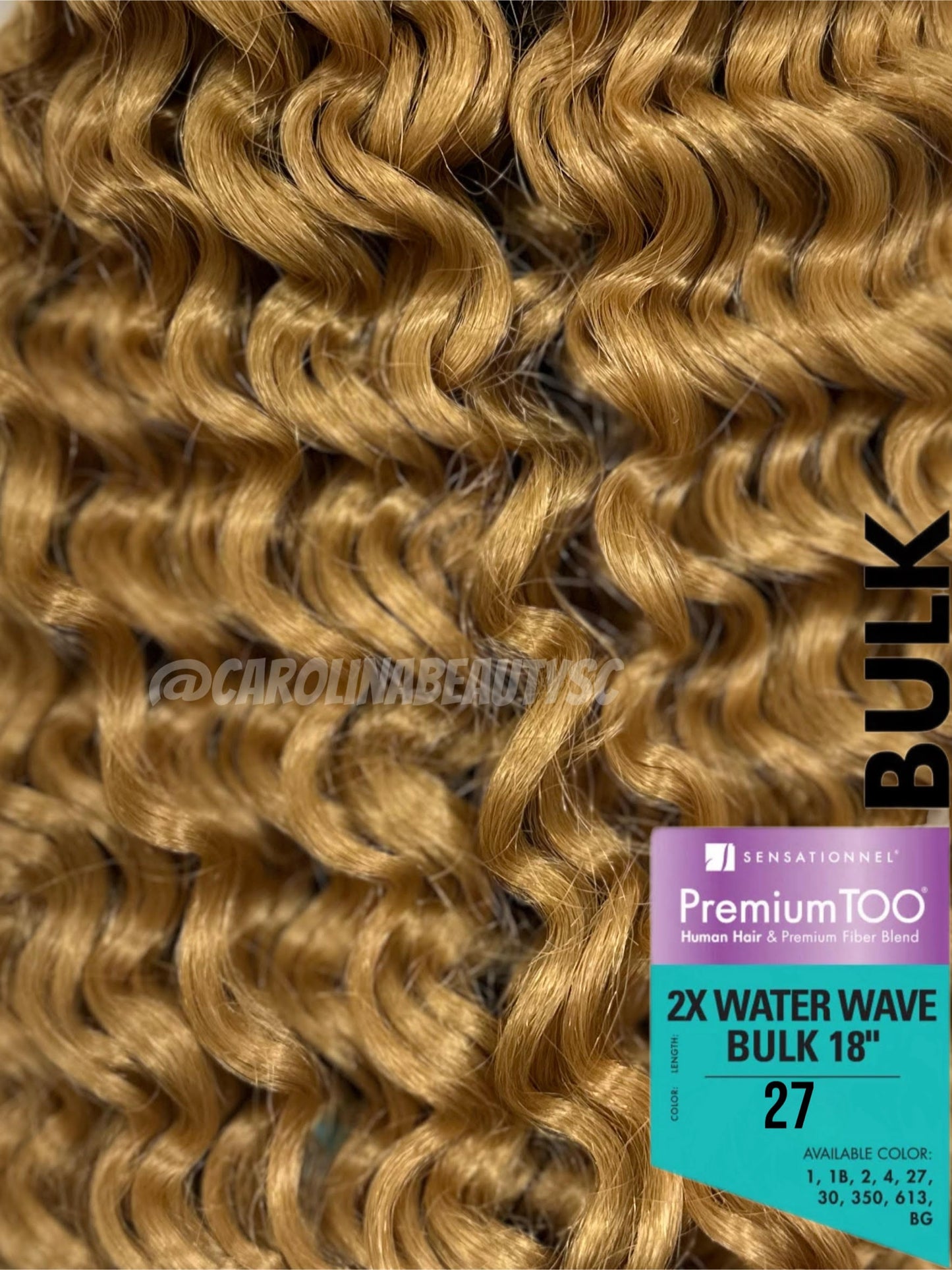 Premium TOO® 2x Water Wave Bulk 18″ (Microbraid)