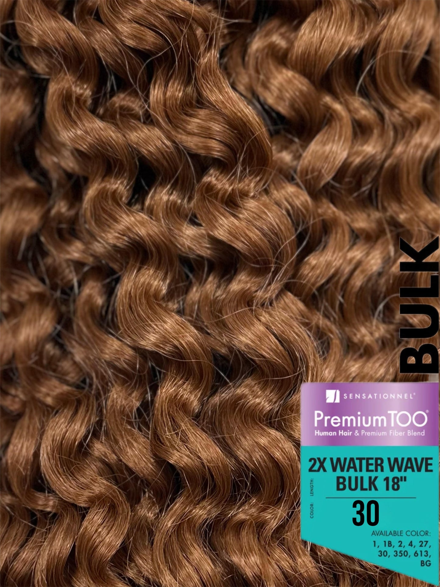 Premium TOO® 2x Water Wave Bulk 18″ (Microbraid)