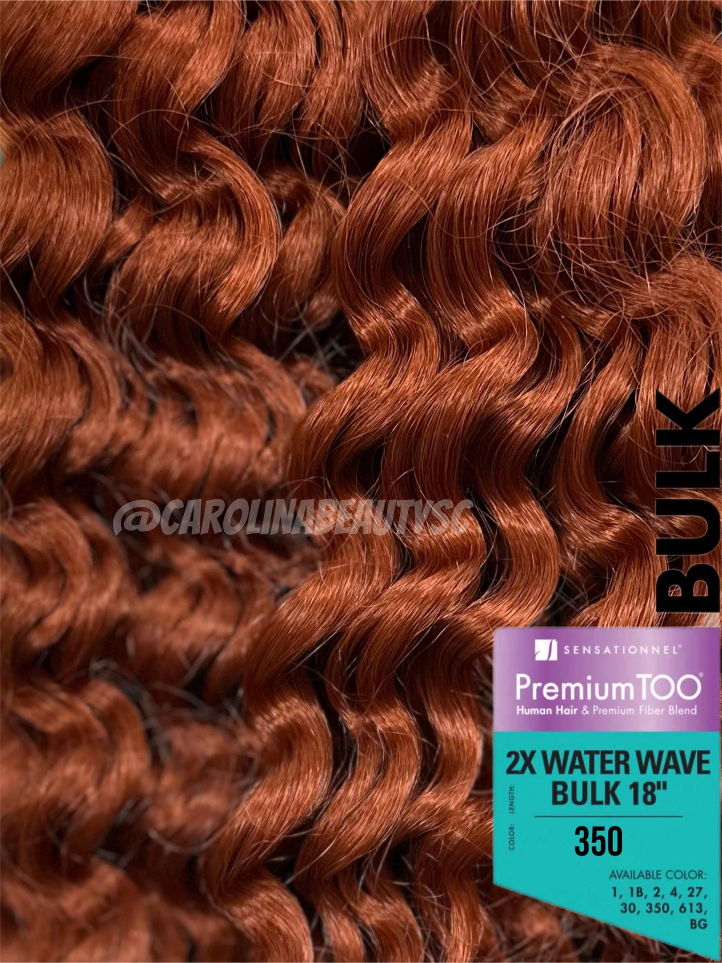 Premium TOO® 2x Water Wave Bulk 18″ (Microbraid)