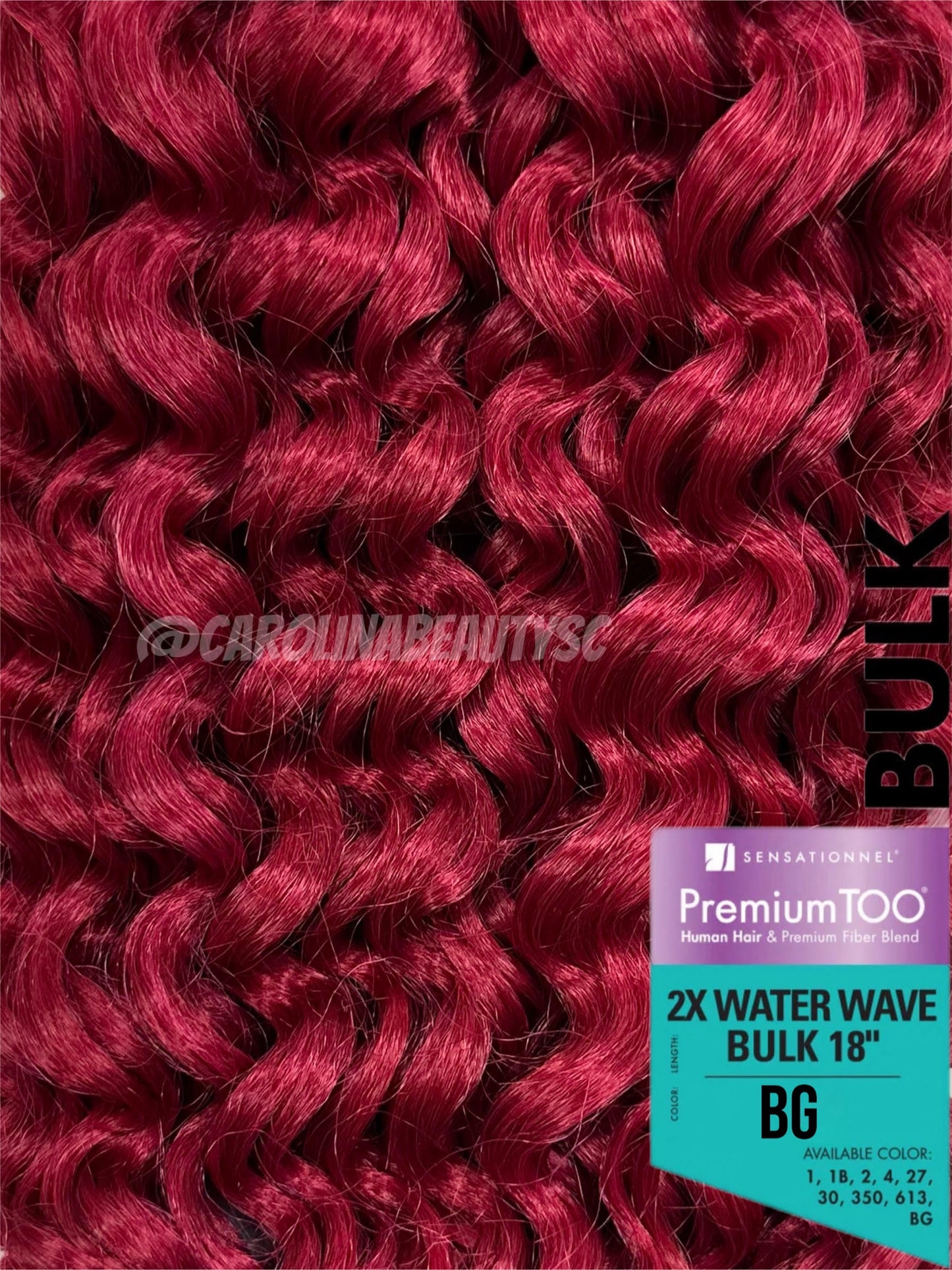 Premium TOO® 2x Water Wave Bulk 18″ (Microbraid)