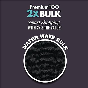 Premium TOO® 2x Water Wave Bulk 18″ (Microbraid)