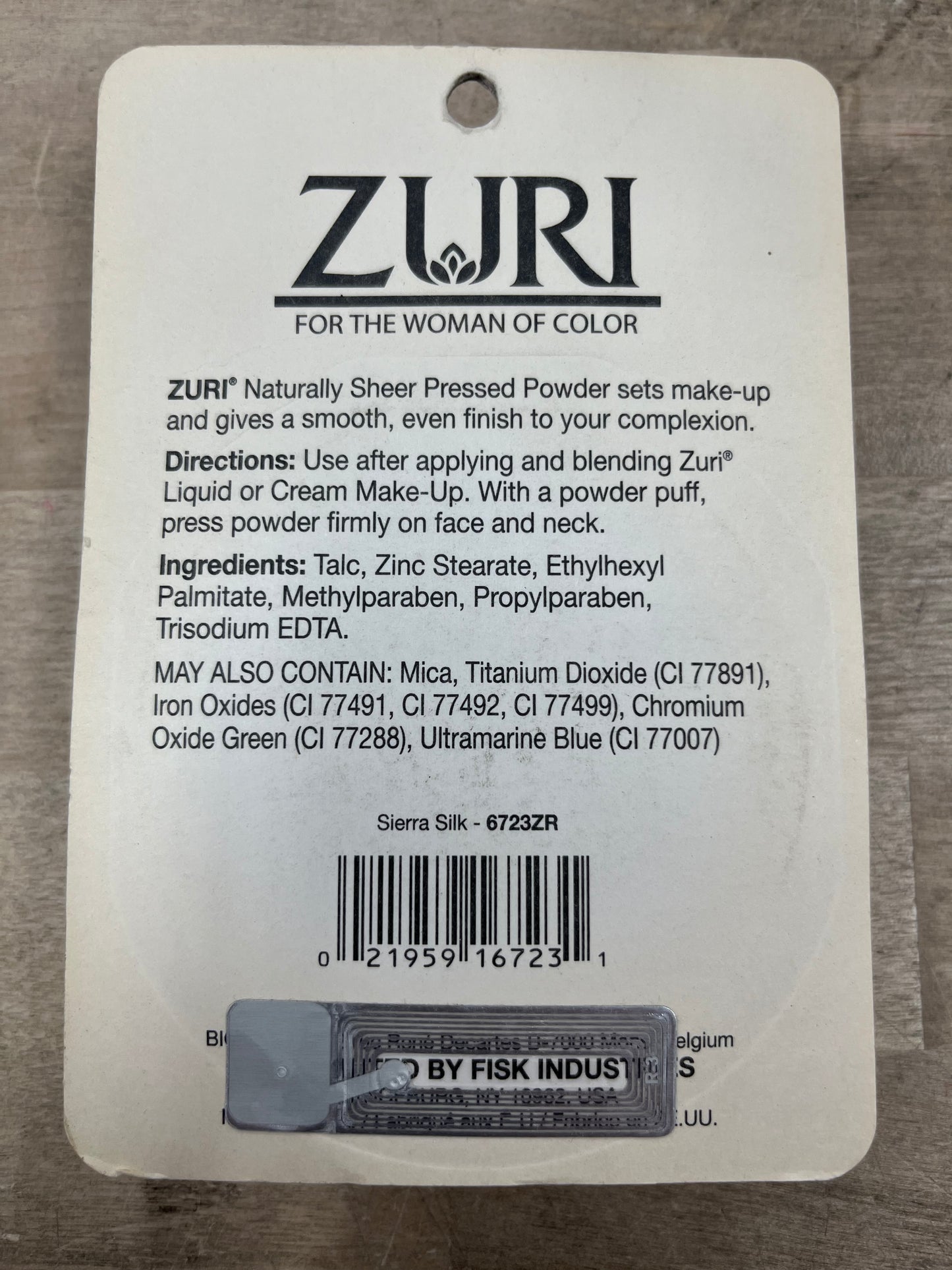 Zuri Naturally Sheer Pressed Powder - Sierra Silk